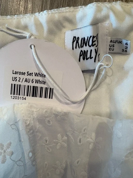 NEW Princess Polly Larose top white size 2 - Picture 6 of 7
